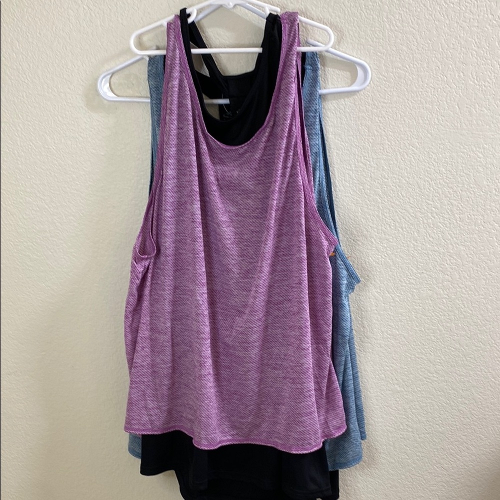 2‎ Champion Women's Purple and Blue Tank Tops